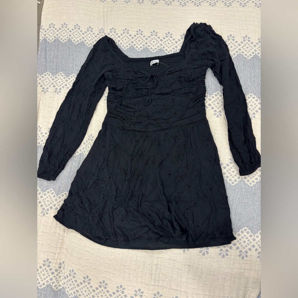 Hollister Black Long Sleeve Dress